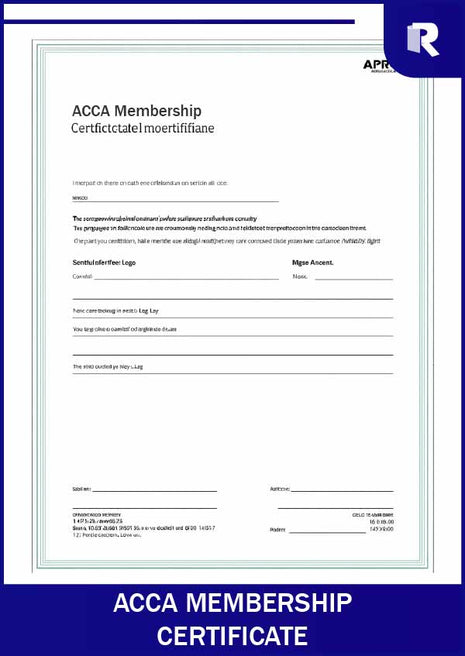 ACCA Membership certificate – Express Apostille service