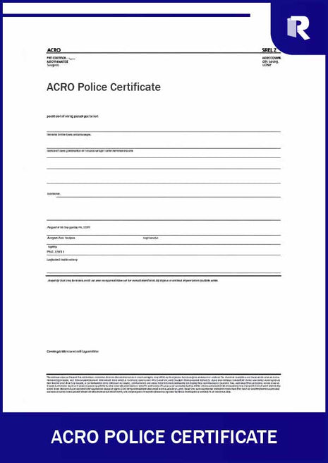 ACRO police certificate – Express Apostille service