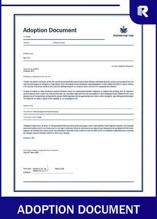 Adoption document – Express Apostille service