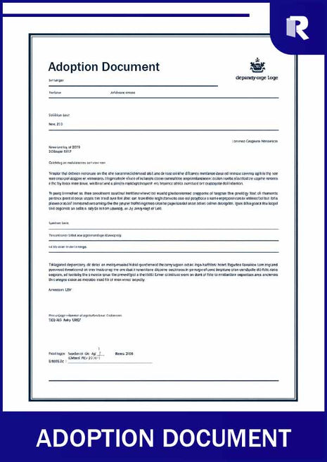 Adoption document – Express Apostille service