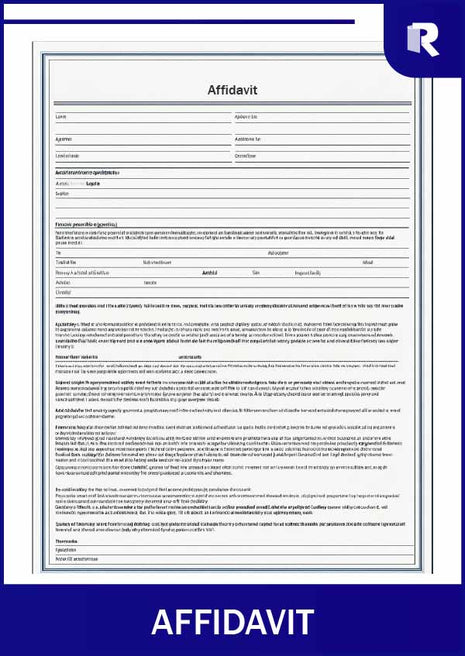 Affidavit – Express Apostille service
