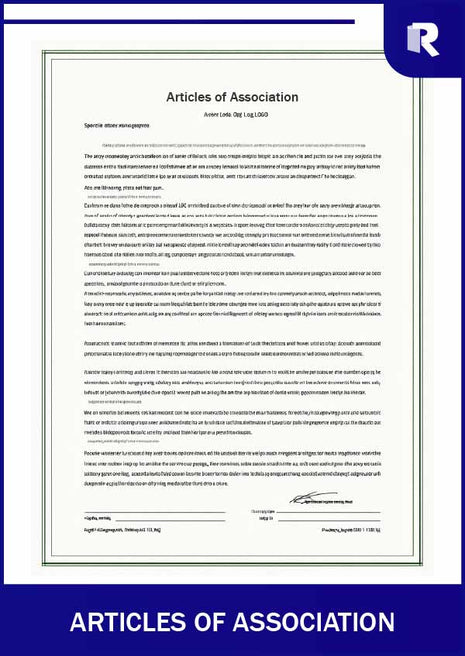 Articles of association – Express Apostille service