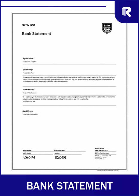 Bank statement – Express Apostille service