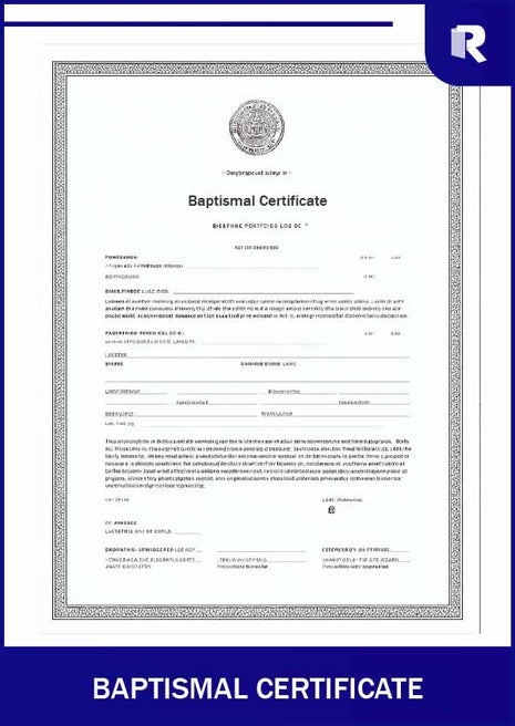 Baptismal Certificate – Express Apostille service