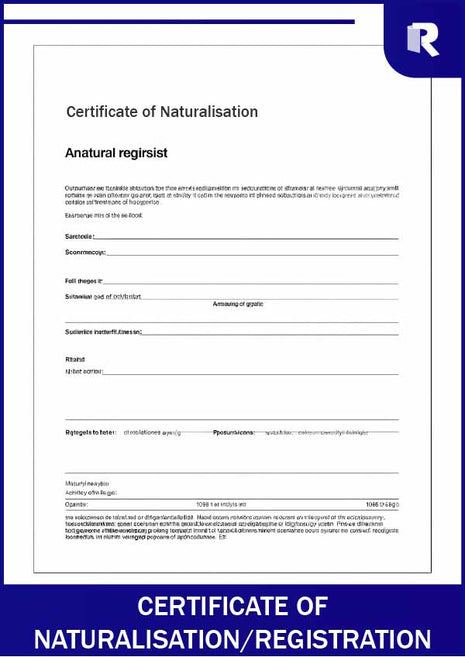 Certificate of naturalisation/registration – Express Apostille service