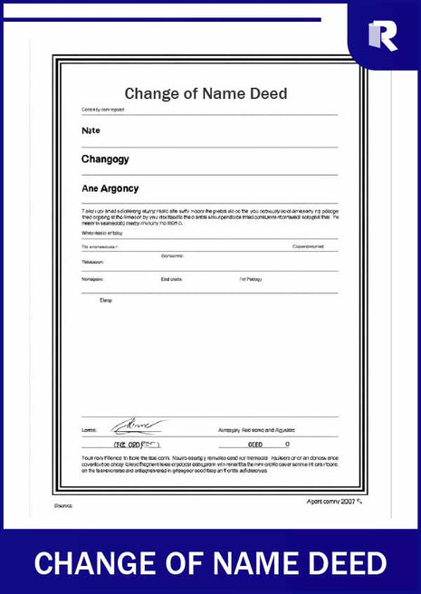 Change of name deed – Express Apostille service