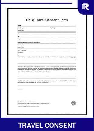 Child travel consent form – Express Apostille service
