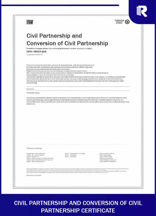 Civil Partnership and Conversion of Civil Partnership Certificate – Express Apostille service