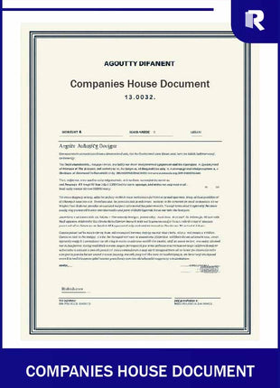 Companies House document – Express Apostille service