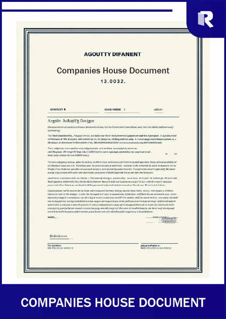 Companies House document – Express Apostille service