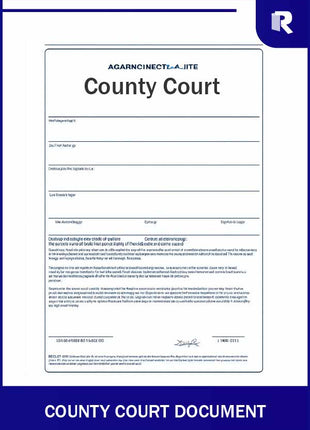 County Court document – Express Apostille service