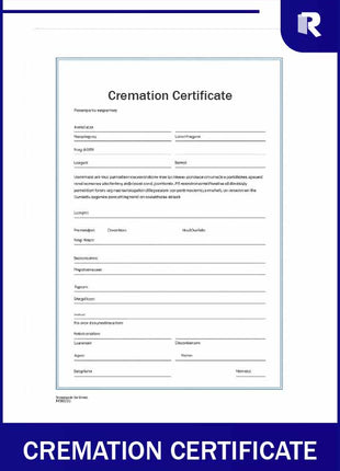 Cremation certificate – Express Apostille service