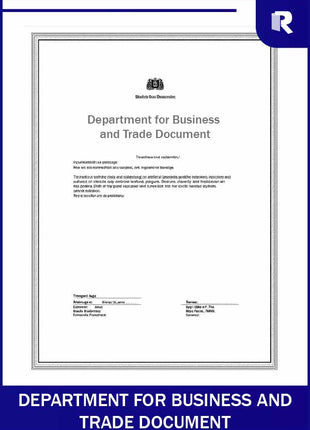 Department for Business and Trade document – Express Apostille service