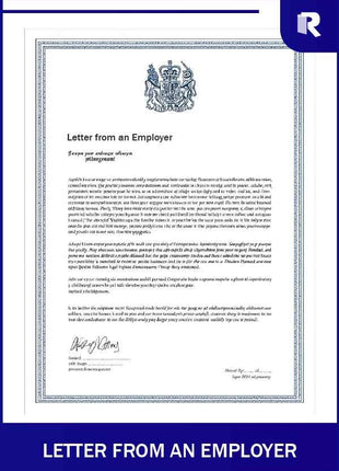 Letter from an employer – Express Apostille service