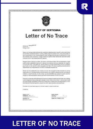 Letter of no trace – Express Apostille service