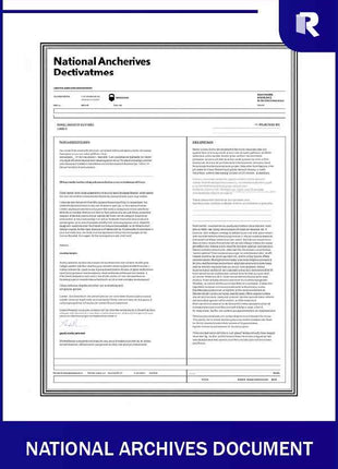 National Archives document – Express Apostille service