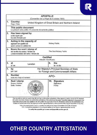 Other country Attestation