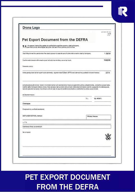 Pet export document from the DEFRA – Express Apostille service