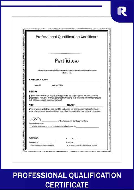 Professional qualification certificate – Express Apostille service