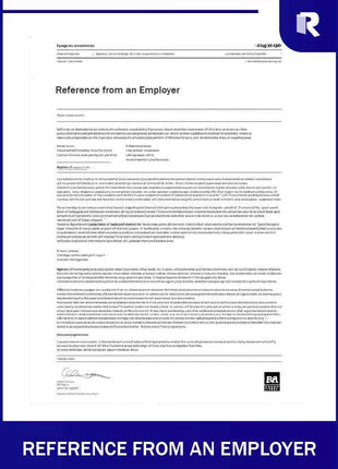 Reference from an employer – Express Apostille service