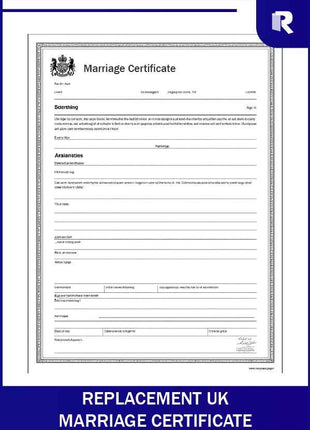 Replacement UK Marriage Certificate + Express Apostille