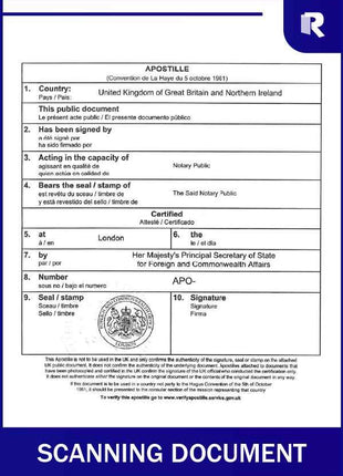 Scanning document