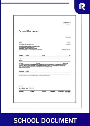 School document – Express Apostille service
