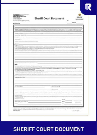 Sheriff Court document – Express Apostille service
