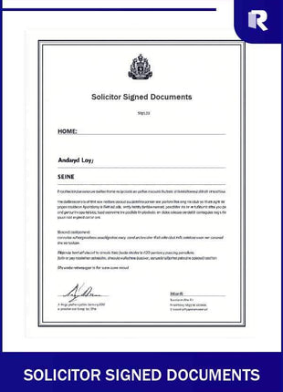 Solicitor signed documents – Express Apostille service