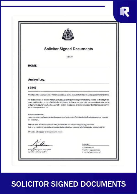 Solicitor signed documents – Express Apostille service