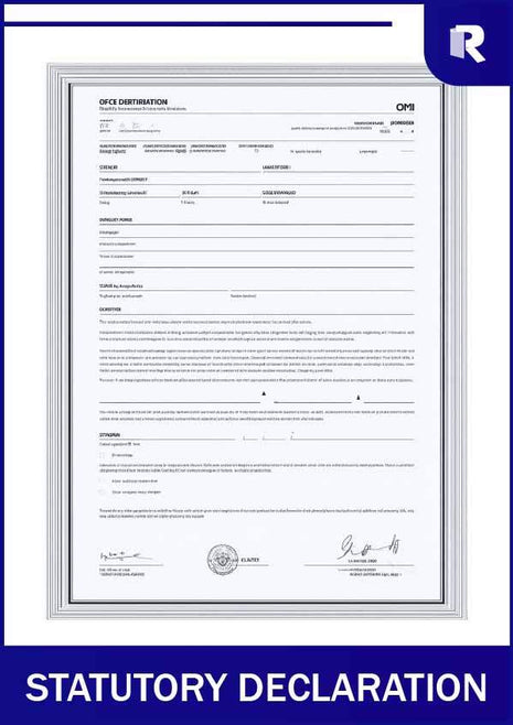 Statutory declaration – Express Apostille service