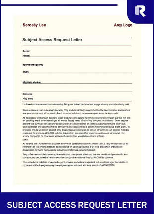 Subject Access Request Letter – Express Apostille service