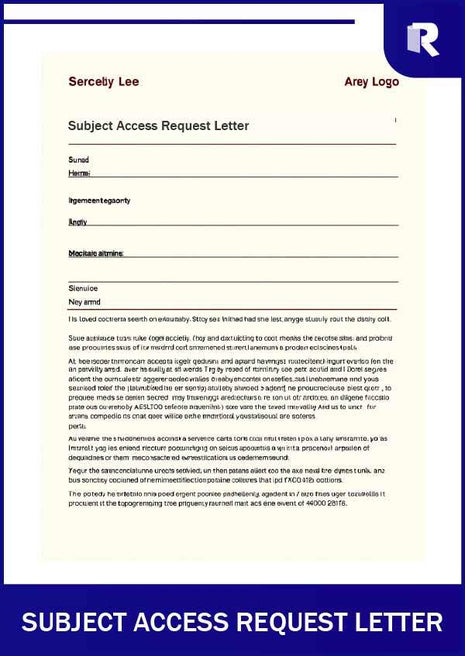 Subject Access Request Letter – Express Apostille service