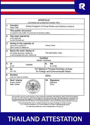 Thailand Attestation