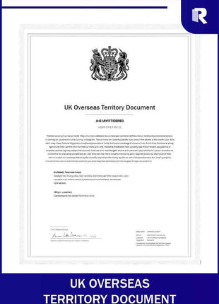 UK Overseas Territory document – Express Apostille service