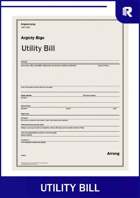 Utility Bill – Express Apostille service