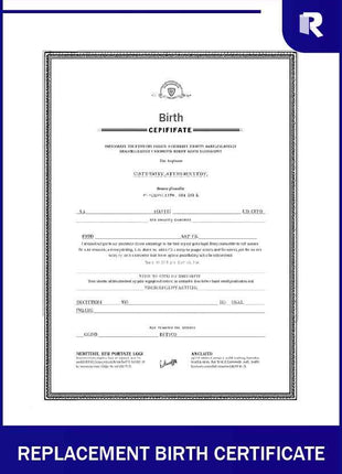 Replacement Birth Certificate (UK) + Express Apostille